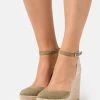 Even&Odd Mujer Sandalias Con Plataforma - Khaki
