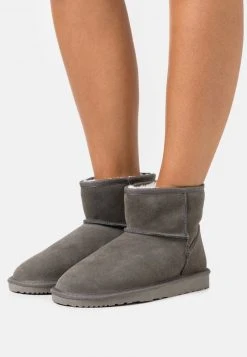 Even&Odd Mujer LEATHER WINTER BOOTIES - Botines - Grey