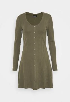 Even&Odd Mujer Ribbed Button Through Mini Dress - Vestido De Punto - Green -Even&Odd Ventas 2024 f67e40c5fe454e3085585e19061be4e5