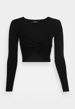 Even&Odd Mujer WRAP FRONT JUMPER - Jersey De Punto - Black -Even&Odd Ventas 2024 f83cc644fb1142c1ace46a185380b816
