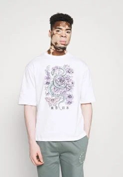 Even&Odd Unisexo UNISEX - Camiseta Estampada - White