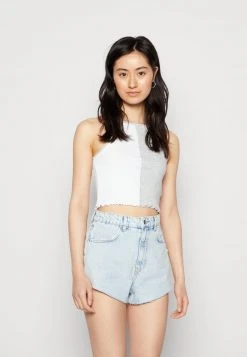 Even&Odd Mujer Top - White/mottled Light Grey