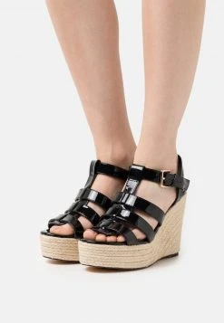 Even&Odd Mujer Sandalias Con Plataforma - Black