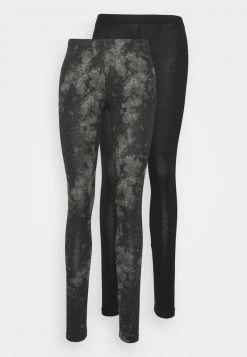 Even&Odd Mujer 2 PACK - Leggings - Black